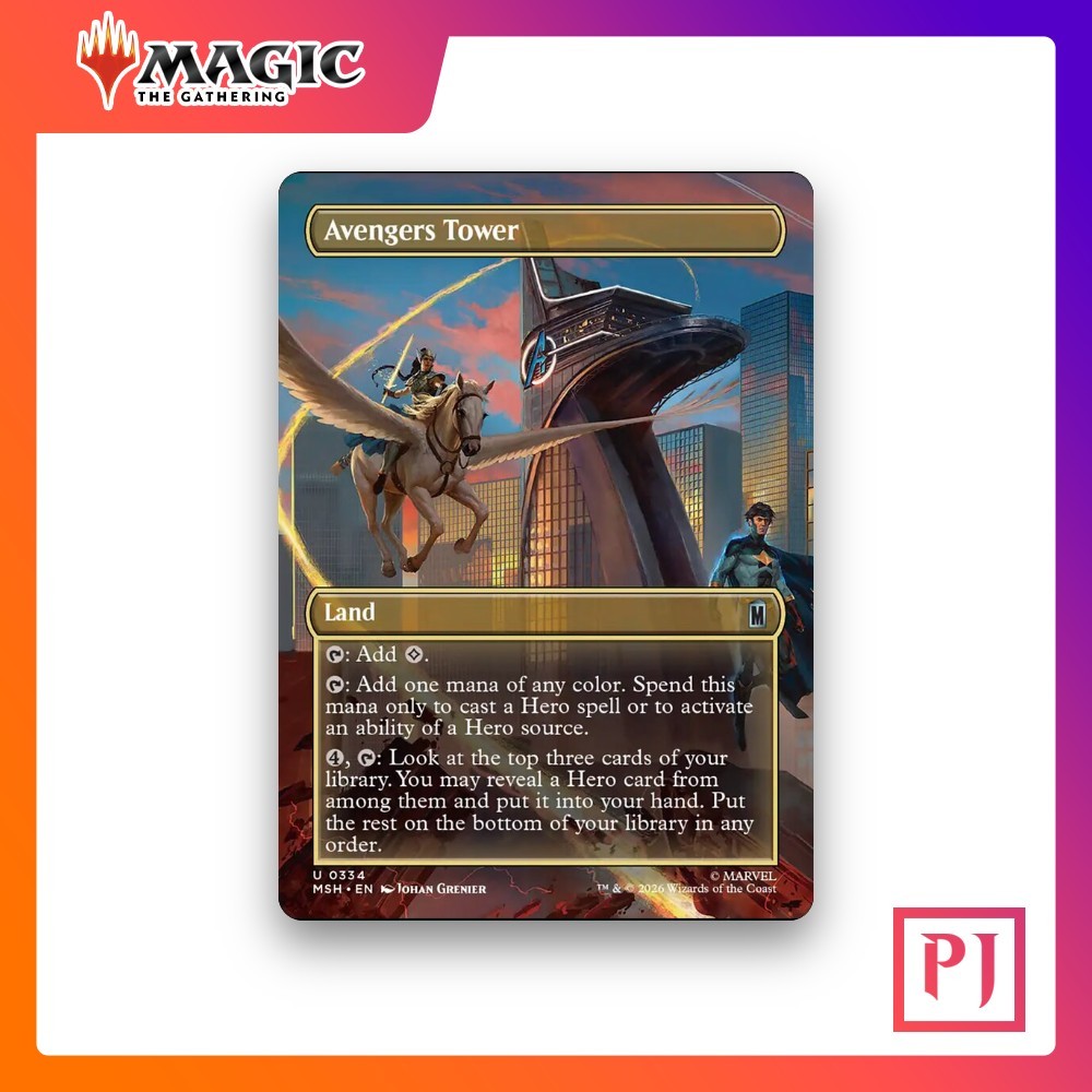 [MTG] Avengers Tower (Borderless) (#334) [MSH] [LAND] [UNCOM] | Magic the Gathering