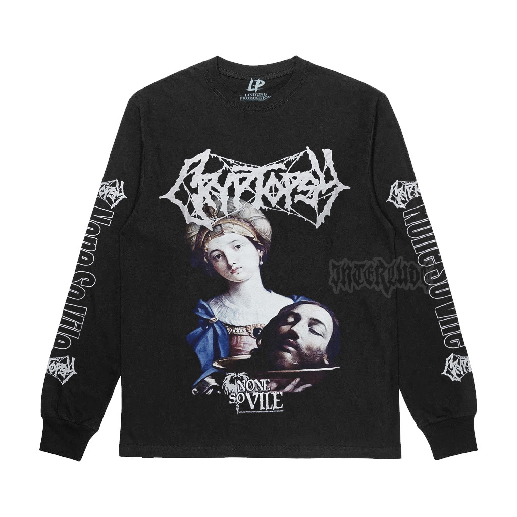LONGSLEEVE- CRYPTOPSY- NONE SO VILE - เสื้อยืด LINDUNG ORIGINAL DEATH METAL BAND