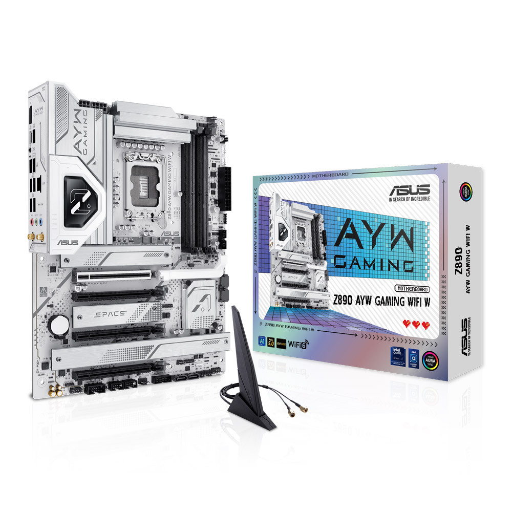MAINBOARD (เมนบอร์ด) ASUS Z890 AYW GAMING WIFI W (INTEL SOCKET 1851 DDR5 ATX) ///