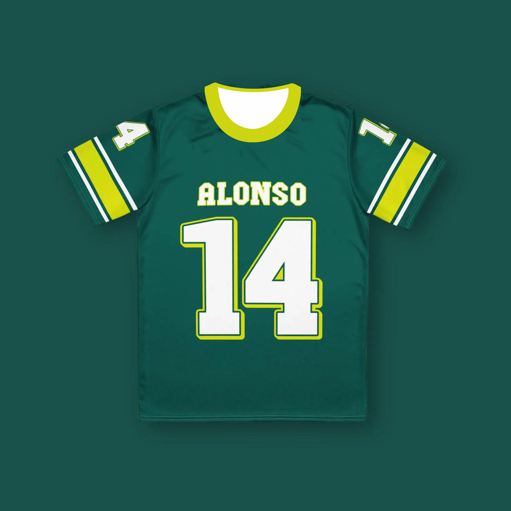 Fernando Alonso Aston Martin F1 TShirt เสื้อไมโครไฟเบอร์