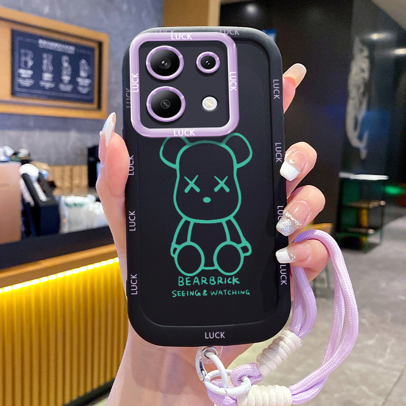 เคสสำหรับ Xiaomi Redmi Note 13 5G POCO X6 Neo 5G เคสโทรศัพท์หมีซิลิโคนสายคล้องกันกระแทก ราคา ถูกที่สุด ดีลบีเคเค แกลเลอรีภาพที่ 8