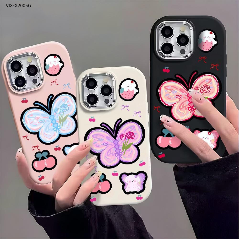 เคส For VIVO X200 X300 T1X Pro 5G เคสโทรศัพท์ เคสวีโว่ เคสนิ่ม Silicone Phone Case PD