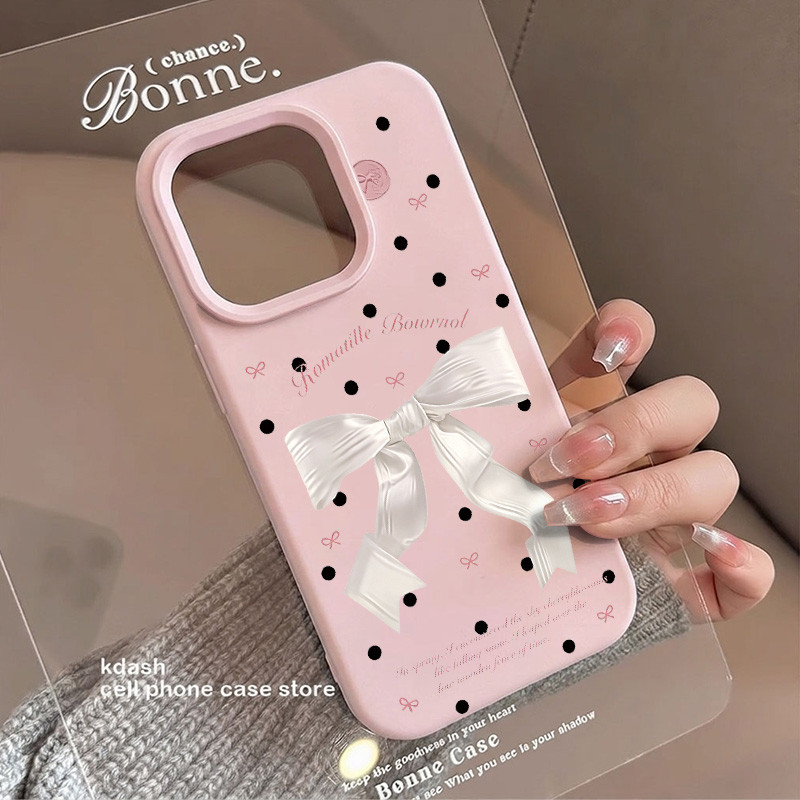 Aesthetic Ribbon Dot [เคสโทรศัพท์] เคสซิลิโคน Hp Samsung A27 A57 A37 A17 5G Galaxy A07 A35 A55 A36 A