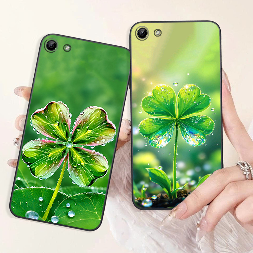 Oppo F1s / F3 / F3 Lite / F3 Plus เคสโคลเวอร์ 4 ใบ โชคดี สงบสุข ป้องกันกล้อง