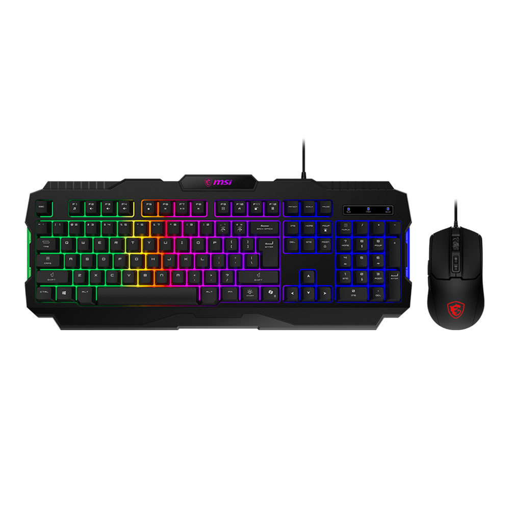 KEYBOARD & MOUSE (คีย์บอร์ดและเมาส์) MSI FORCE GK100 COMBO _