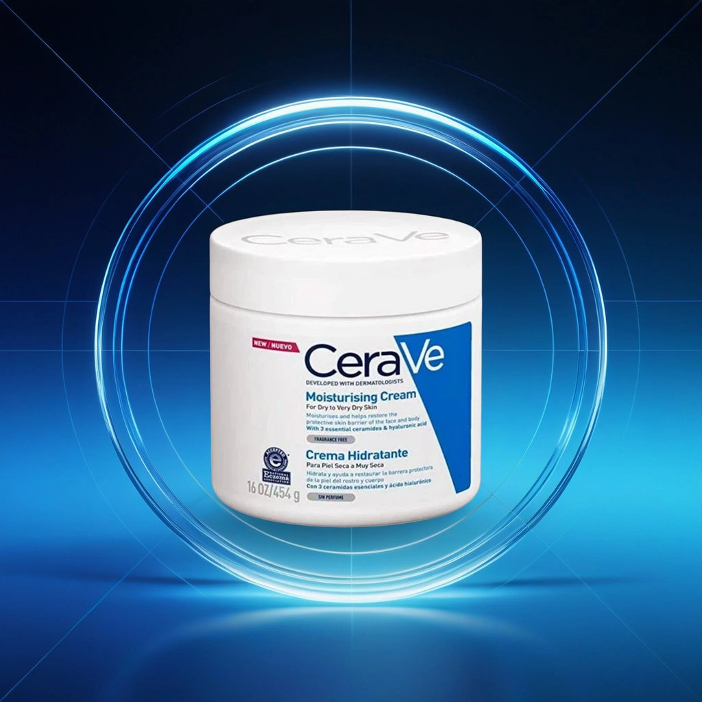 ปราศจากน้ําหอม CeraVe Hydrating Moisturizing Cream ขนาดใหญ่ 454g ขนาดครอบครัว