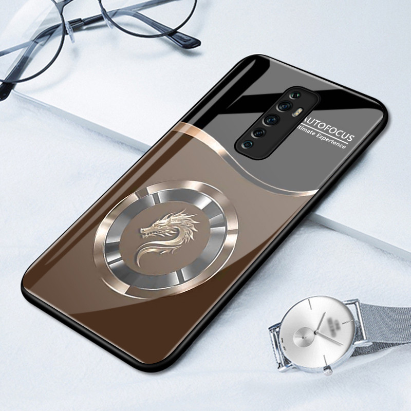 เคสสำหรับ OPPO Reno 2F Reno 2Z Reno 2 Reno เคสโทรศัพท์มังกรเปลือกแก้วกันกระแทก