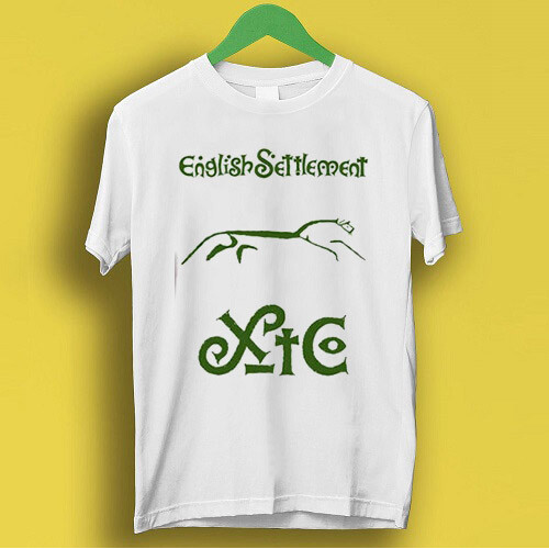เสื้อยืดผู้ชายยอดนิยม XTC English Settlement Wave Rock Music Retro Cool Top