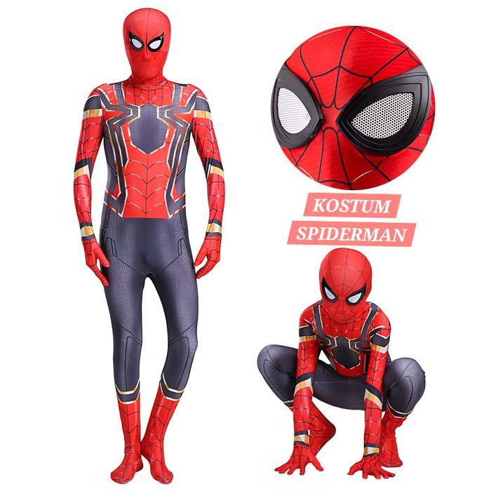 SPIDERMAN SUPERHERO AVENGERS COSPLAY HALLOWEEN BOOK CHARACTER COSTUME SUPER HEROES