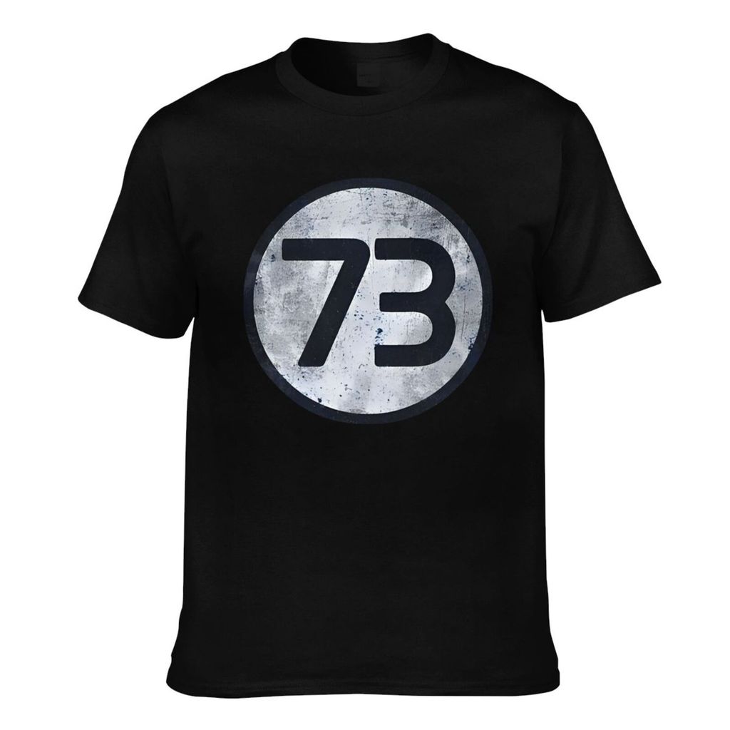 คุณภาพดี Big Bang Number 73 Theory Vintage Logo Pure Cotton Summer T-Shirt For Man