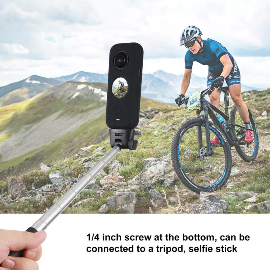 PULUZ เคสซิลิโคนกันฝุ่นพร้อมฝาครอบเลนส์สำหรับ Insta360 ONE X2 thumbnail 7