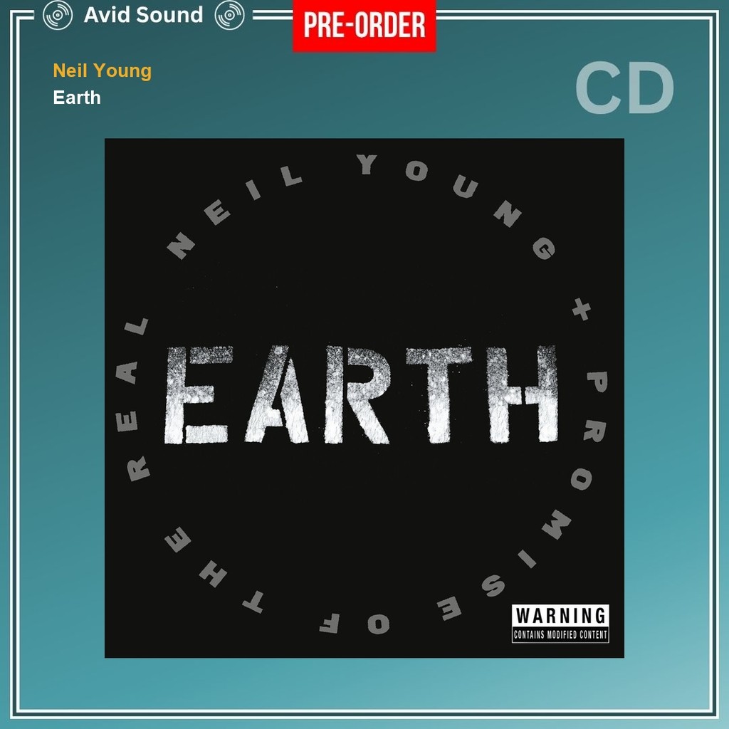 Pre-Order CD แผ่นซีดี Neil Young Earth ใหม่ ซีล Neil Young CD