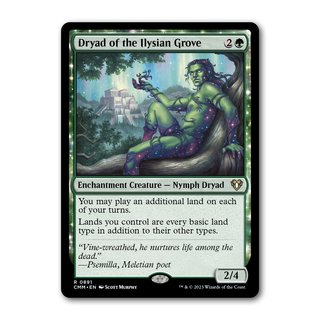 [MTG] Dryad of the Ilysian Grove [CMM] [Green] [Rare] [Normal] [ENG] [2023] (Magic: The Gathering)