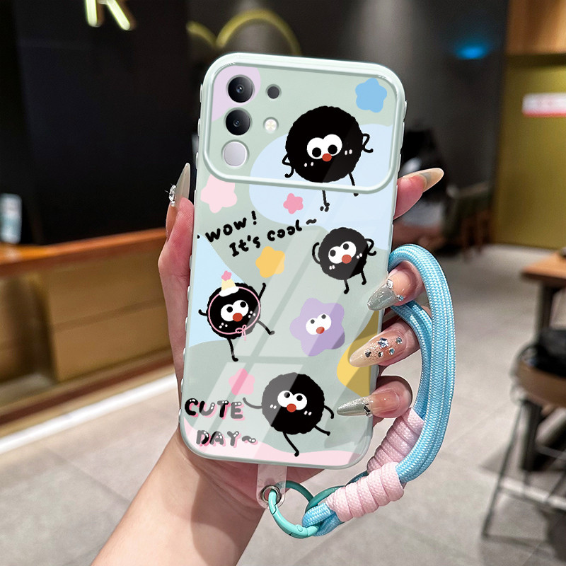 UNGU GUNGAN Casing Hp สําหรับ VIVO Y29 4G Y300T 5G T4X 5G Case Casing small charcoal ball pattern bl