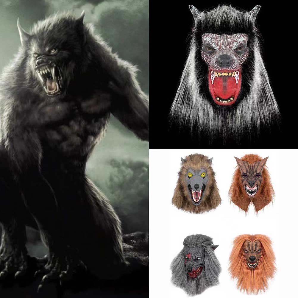 Van Helsing Masks Werewolf Halloween Mask Big Bad Wolf Adult Full Head Wolf Mask Costume Accessory P