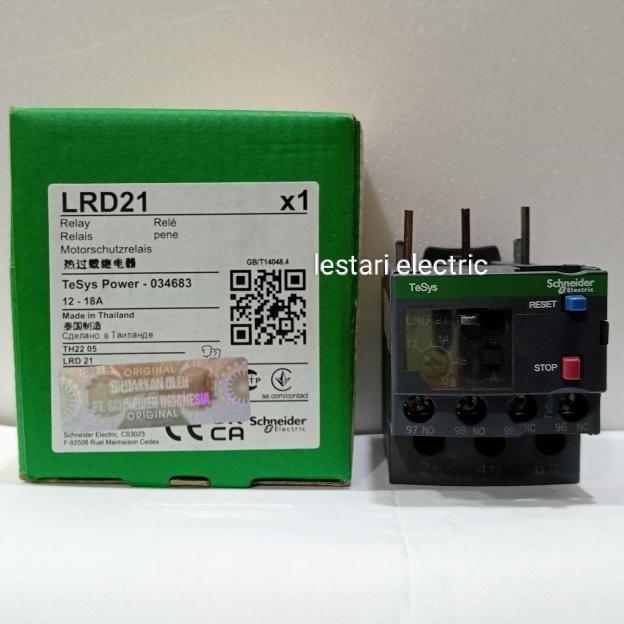THERMAL OVERLOAD LRD21 12-18A LRD 21 SCHNEIDER