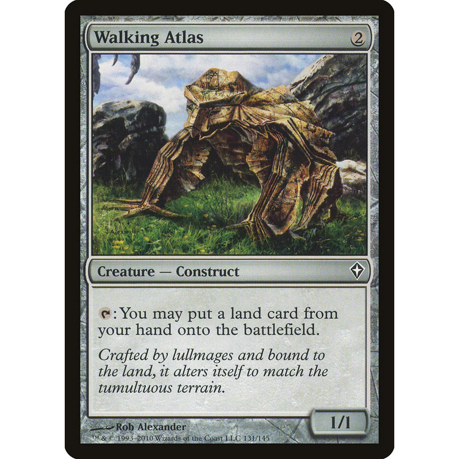Walking Atlas การ์ด Magic the Gathering [MTG] ของแท้