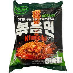 💥 บิบิโกรามยอนแบบแห้งรสกิมจิ 122กรัม 🔔 Bibigo Kimchi Flavor Stir Fried Ramyun 122g.