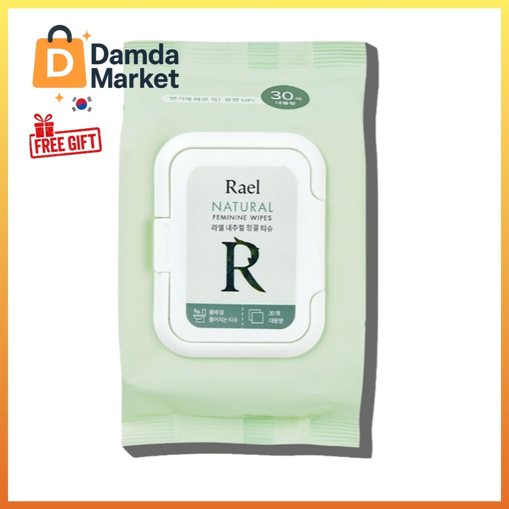 Rael Natural Feminine Wipes (10/30 แผ่น)