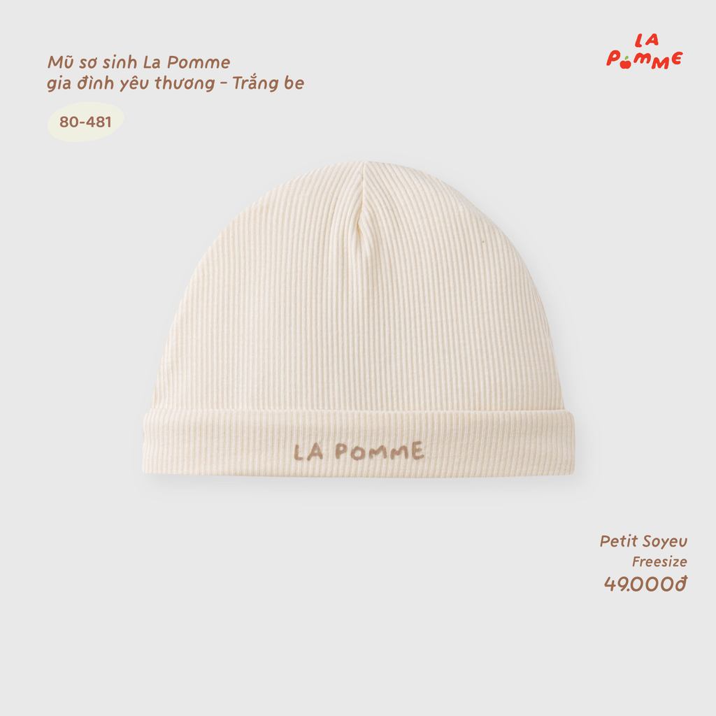(FS) La Pomme - Loving family หมวกทารกแรกเกิด La Pomme - SS26.T8B ZZ