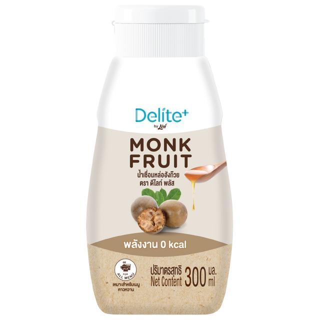 👒 ดีไลท์พลัสน้ำเชื่อมหล่อฮั้งก๊วย 300มล. 🎡 SKU 8859296301801 🛶 Delite Plus Monk Fruit Syrup 300ml. 🌺