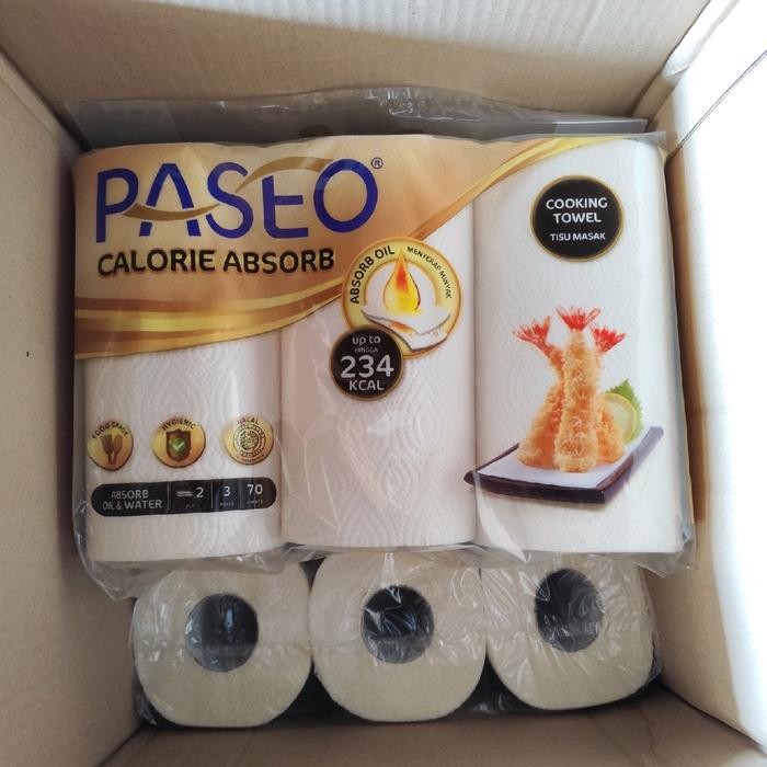 Sw4u 3 ม้วน Paseio แคลอรี่ดูดซับเนื้อเยื่ออาหารทอด