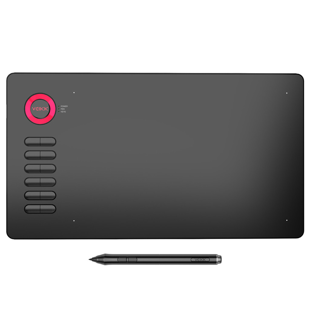[Mammoo1.th] VEIKK A15 แท็บเล็ตการวาดภาพกราฟิกพร้อมปากกาปลอดแบตเตอรี่ความไว 8192 12 Hotkeys 10x6 นิ้