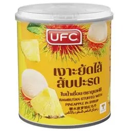 💥 ยูเอฟซีเงาะสอดไส้สับปะรดในน้ำเชื่อม 234กรัม 🔔 UFC-UFCRambutanStuffedwithPineappleinSyrup234g-88500