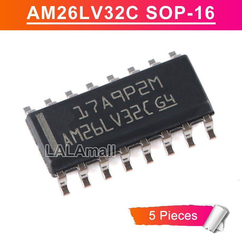 5pcs AM26LV32C AM26LV32CDR SOP16 AM26LV32I AM26LV32IDR SOP-16 SMD แรงดันไฟฟ้าต่ําความเร็วสูง Quad Di