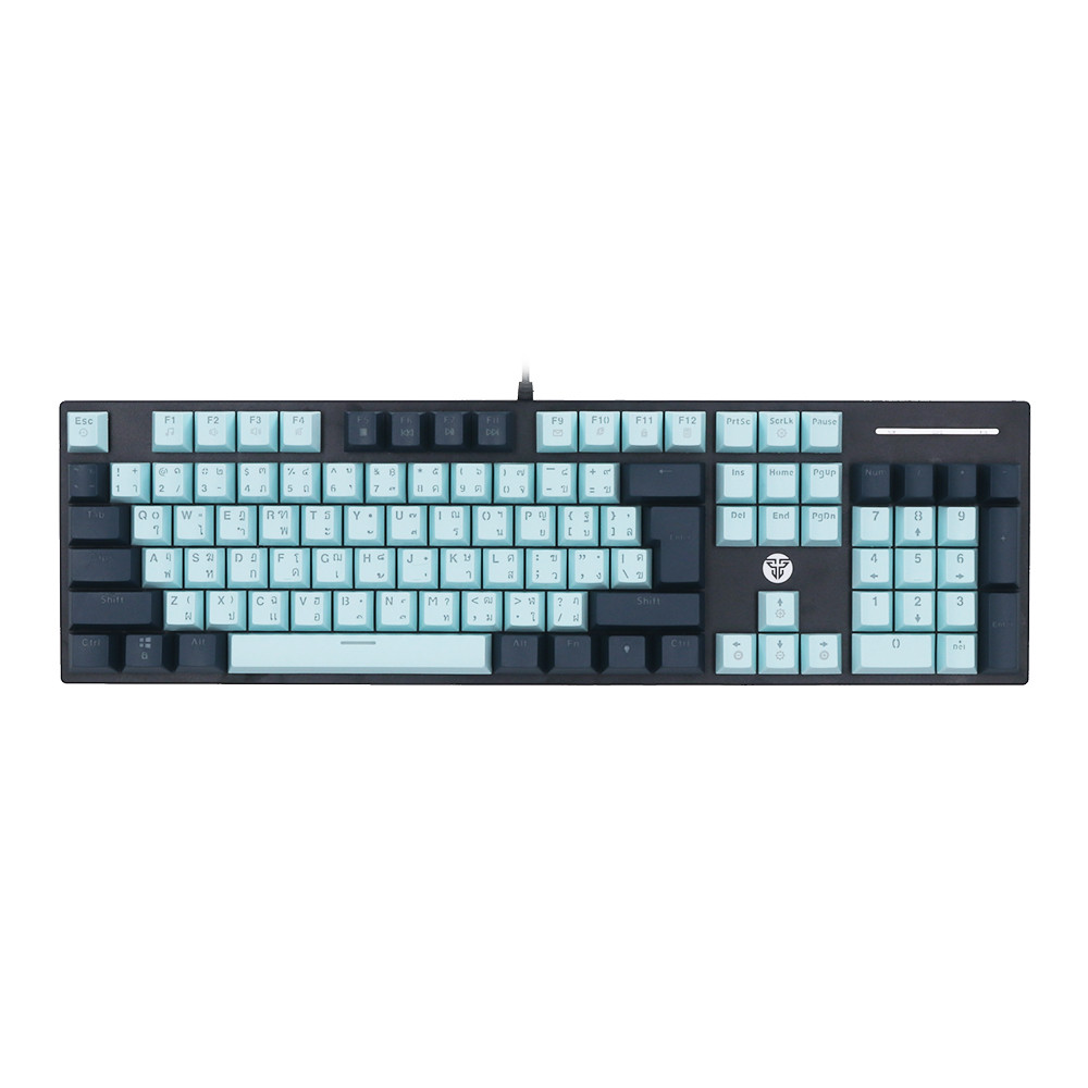 KEYBOARD (คีย์บอร์ด) FANTECH ATOM 104 MK889 (SKY BLUE) (RED SWITCH - RGB - EN/TH) //