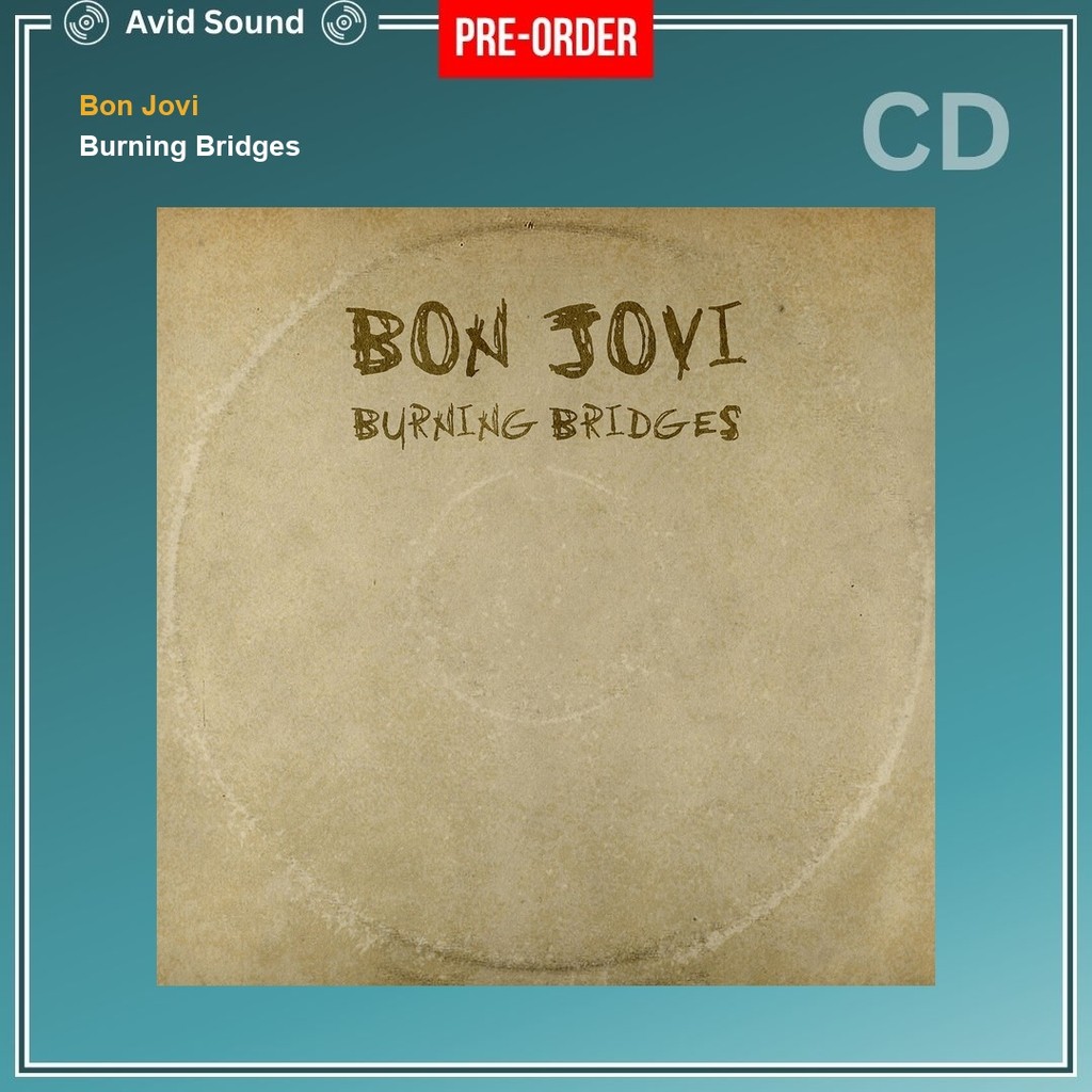 Pre-Order CD แผ่นซีดี Bon Jovi Burning Bridges ใหม่ ซีล Bon Jovi CD
