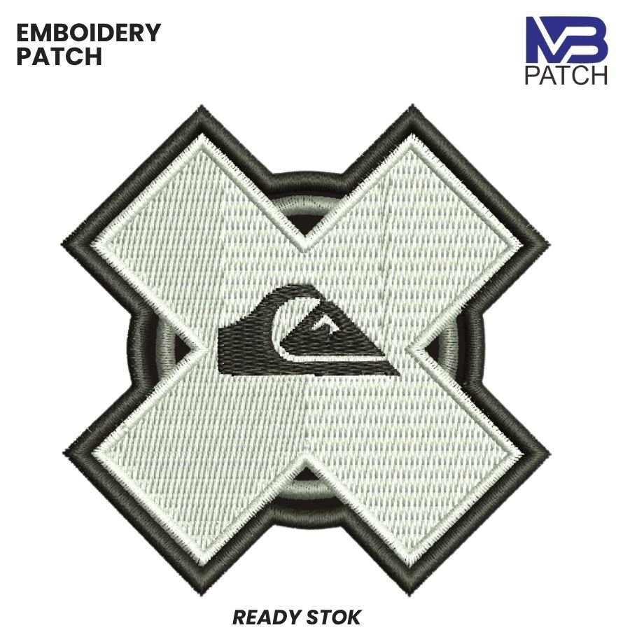 QUIKSILVER SURF EMBROIDERY LOGO PATCH - MB-460