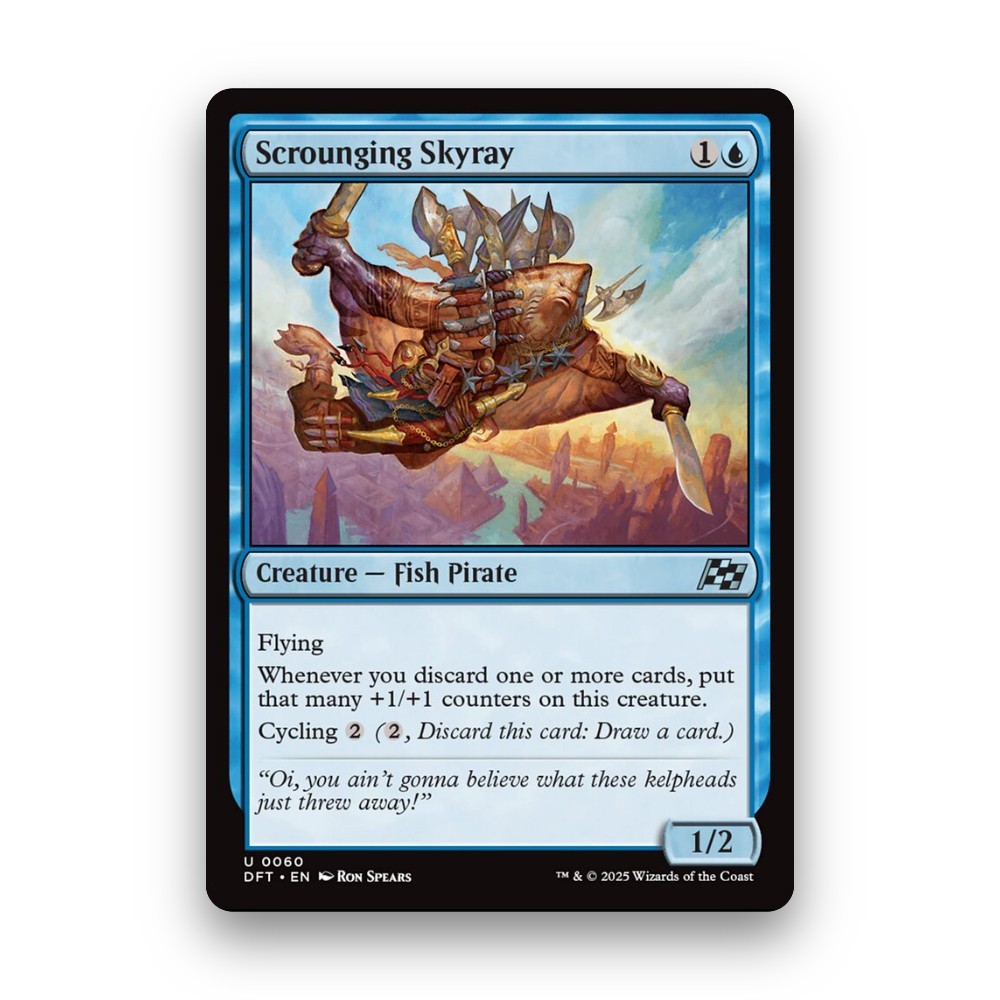 [MTG] Scrounging Skyray (#60) [DFT] [BLUE] [UNCOM] | Magic the Gathering
