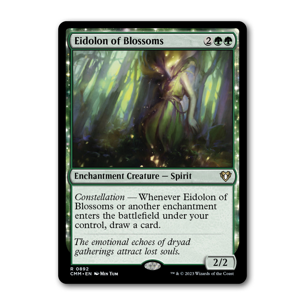 [MTG] Eidolon of Blossoms [CMM] [Green] [Rare] [Normal] [ENG] [2023] (Magic: The Gathering)