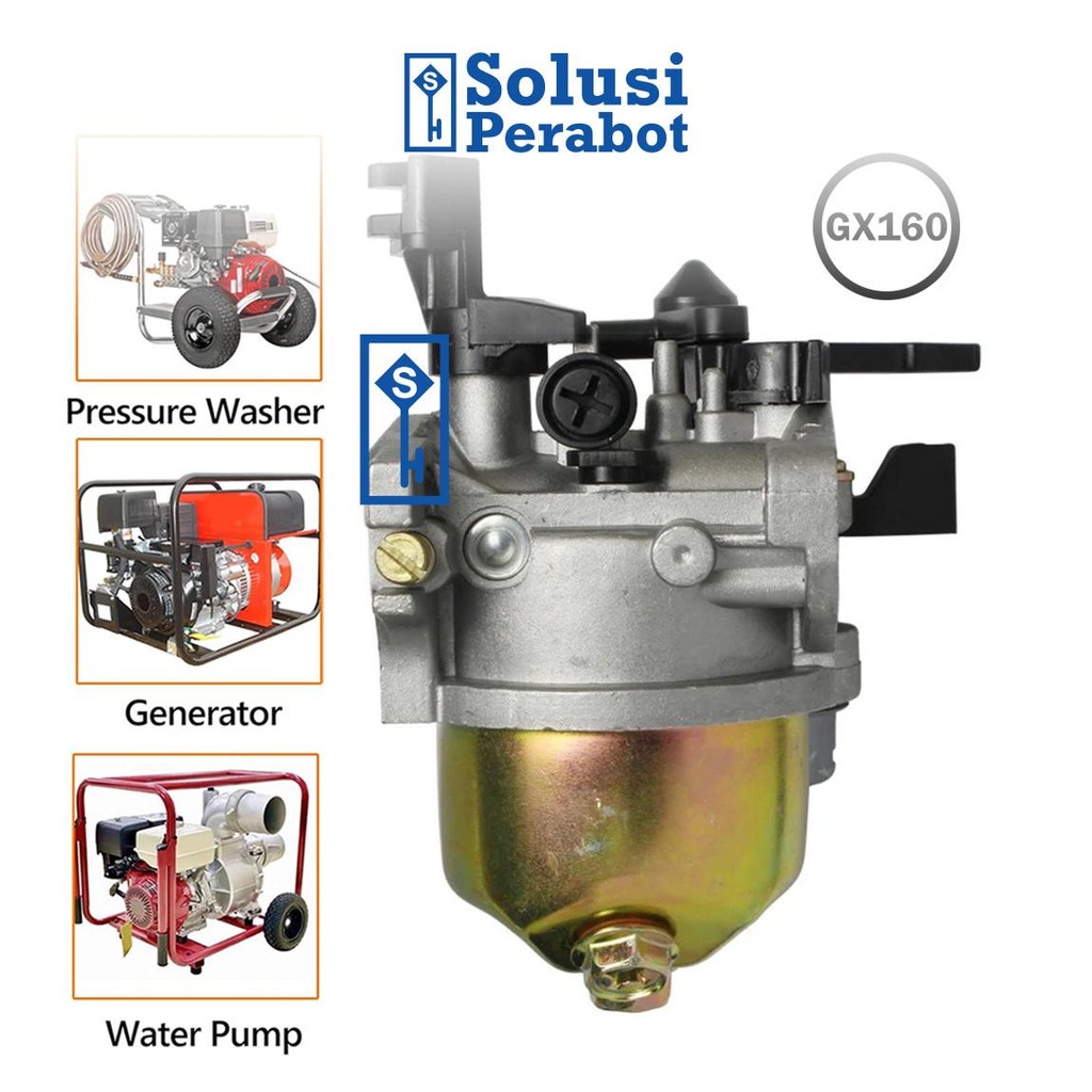 MESIN คาร์บูเรเตอร์ Assy เครื่องยนต์ 168F GX160 AJ40 SP / 2 หลอดคาร์บูเรเตอร์ / เครื่องยนต์เครื่องกํ