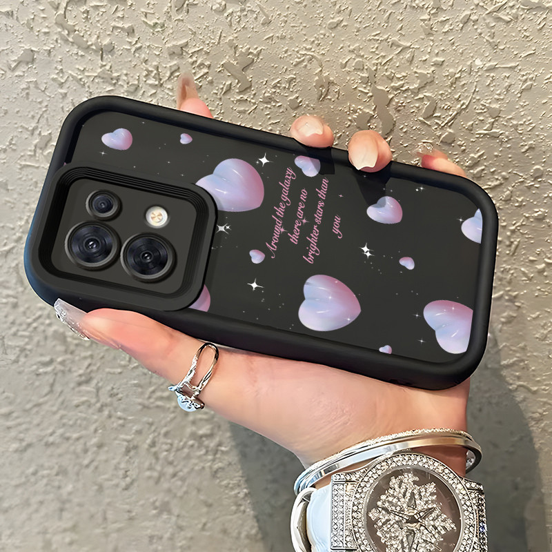 MATA OPPO Reno 8 5G OPPO Reno 8T A1 Pro 5G Reno 8T 5G Case Love Case in English HP Pattern Silicone 