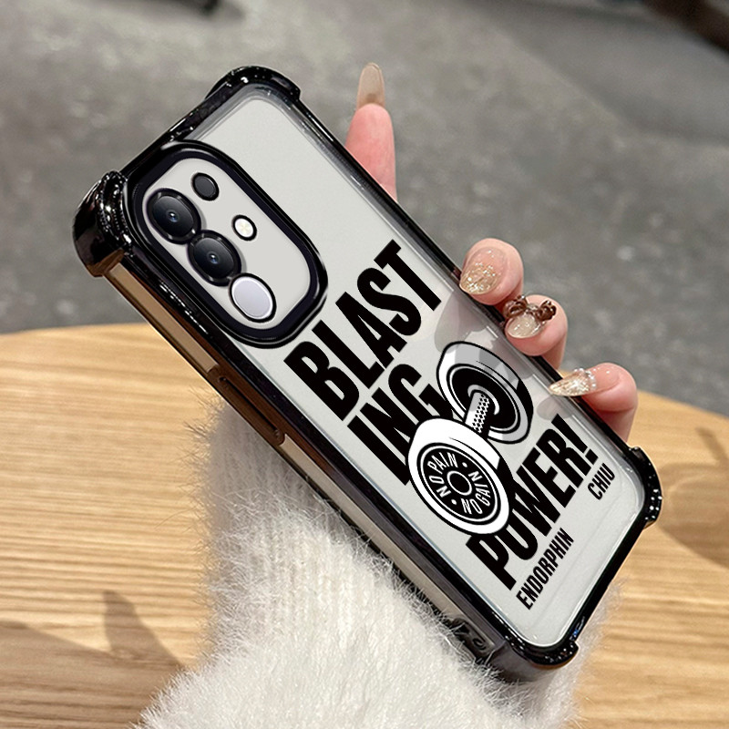 HP เคสโทรศัพท์สําหรับ VIVO Y29 4G T4X 5G กรณี Motif Gym กีฬาซิลิโคนนิกเกิล Air กระเป๋า Cesing Drop ท