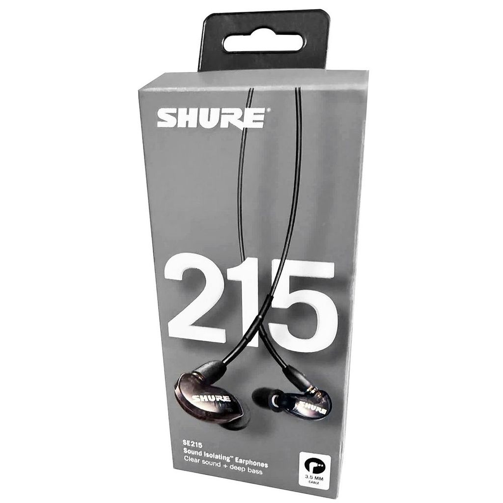 Shure SE215 Professional Sound Isolating 3.5mm Earphones (Black), SE215-K