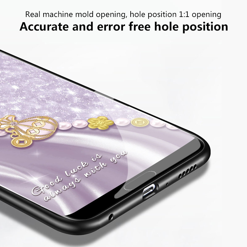 เคสสำหรับ Samsung A7 2018 เคสโทรศัพท์กระเป๋าเงินเปลือกแก้วกันกระแทก - รูปที่ 7