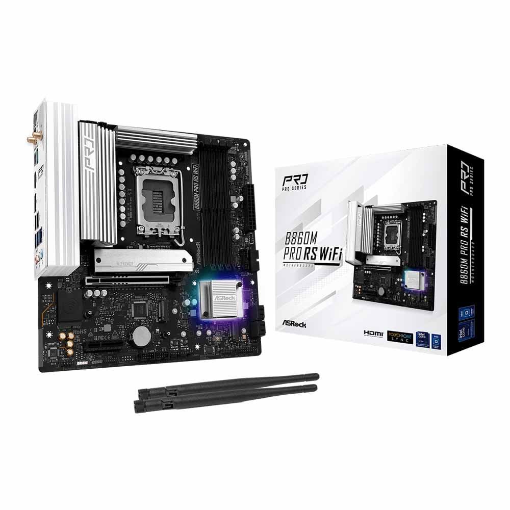 MAINBOARD (เมนบอร์ด) ASROCK B860M PRO RS WIFI - INTEL SOCKET 1851 DDR5 MICRO-ATX :