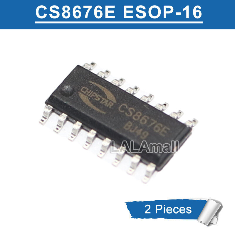 2pcs CS8676E ESOP-16 CS 8676 E SOP-16 SMD Class-D Audio Power Amplifier ชิป IC ใหม่เดิม
