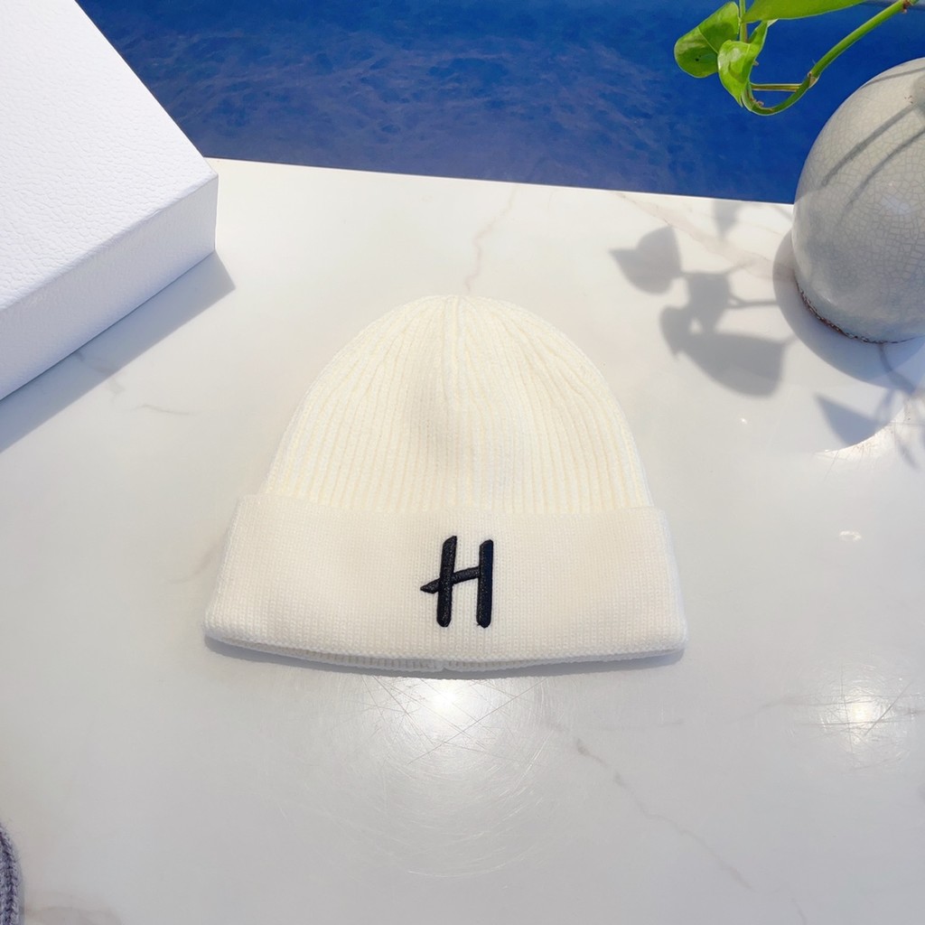 CHANEL999 Black Classic Double C Wool Military Cap