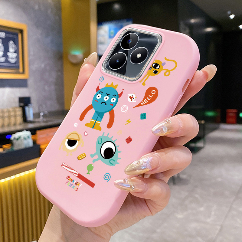 เคส ใช้ได้กับ Realme C53 C51 C51s Note 50 Narzo N53 เคส Little Monster Soft Cover