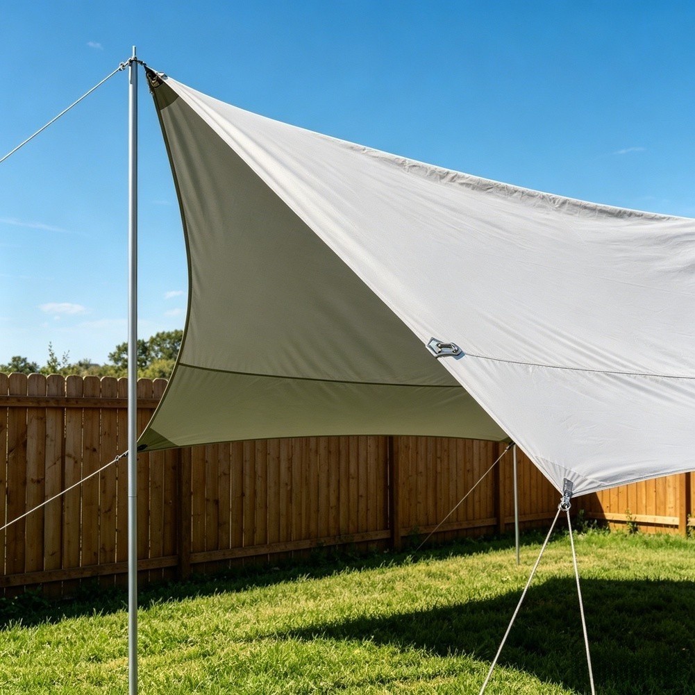 2026ใหม่ ชุดฮาร์ดแวร์ Sail Sun Shade สําหรับสี่เหลี่ยมผืนผ้าและสามเหลี่ยม Shade Sail ติดตั้ง