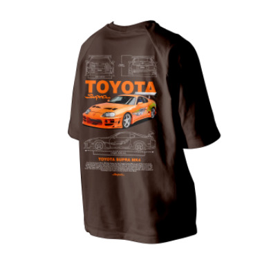 เสื้อยืดคอกลม ออกแบบลาย Toyota Supra Mk4 ทำจากไมโครไฟเบอร์