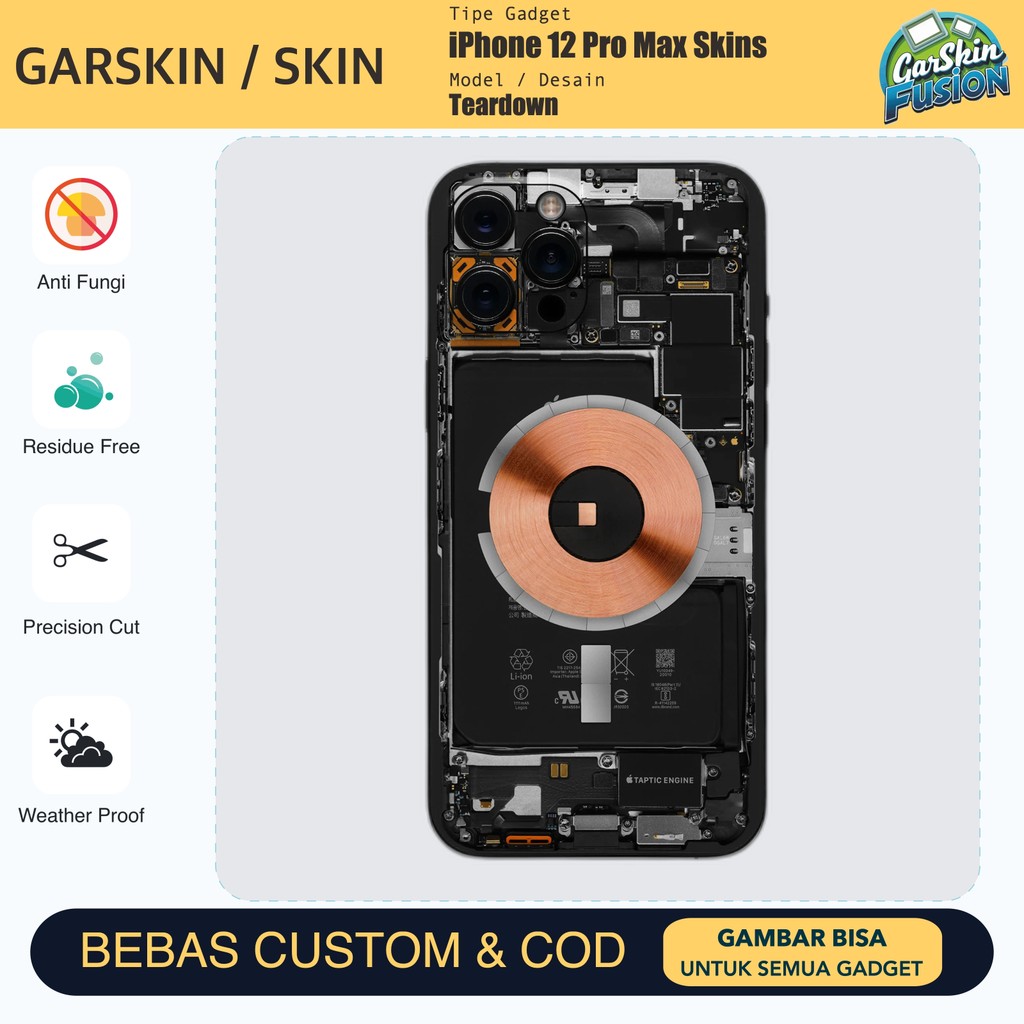 เคสกันรอย IPhone 12 Pro Max Teardown | โดยฟิวชั่น | รหัส - GZ4D