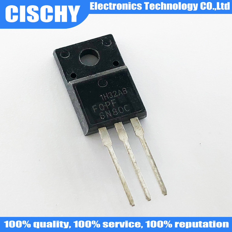 5 ชิ้น/ล็อต FQPF6N80C FQP5N80 FQPF5N80 5N80 TO-220 FQPF6N80 6N80C TO-220F ในสต็อก