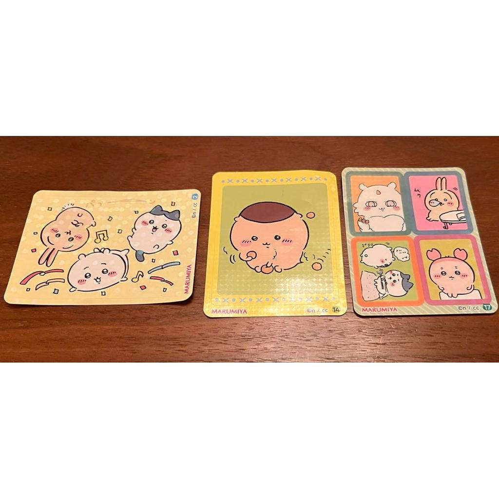 【Direct from Japan】สติ๊กเกอร์ MARUMIYA Chiikawa เซ็ต 3 อัน【Japan Exclusive】