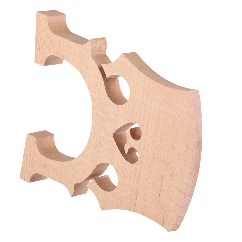 Doubth Maple Wood Cello Bridge อะไหล่อุปกรณ์เสริมสําหรับ 1/2 Cellos