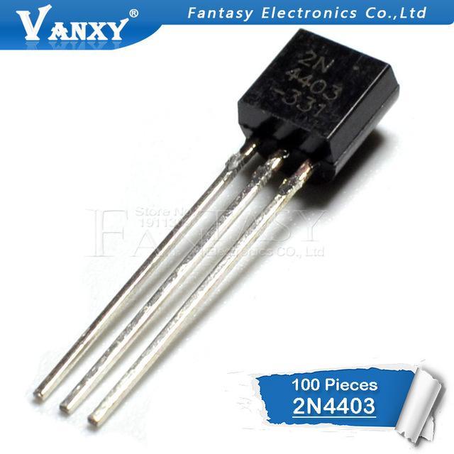 100 ชิ้น 2N4403 TO-92 4403 TO92 ทรานซิสเตอร์ไตรโอดใหม่